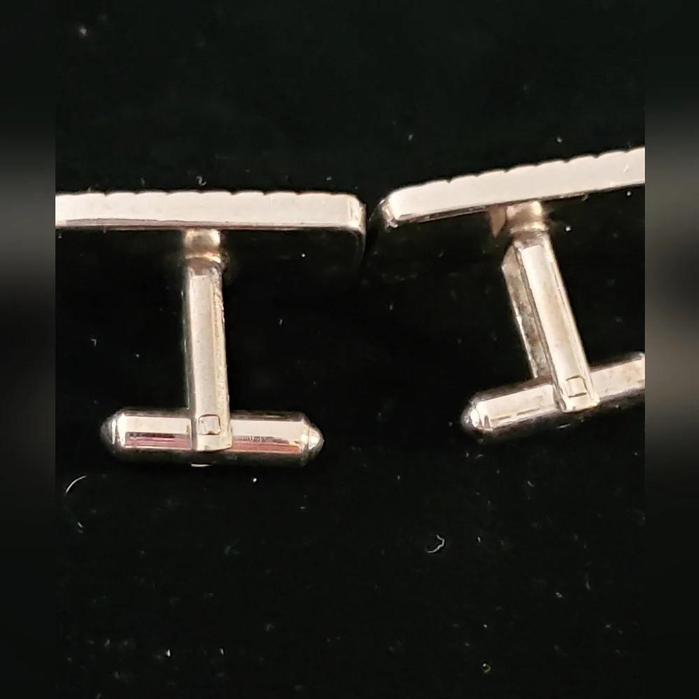 Anheiser Busch Emblem Cufflinks Vintage Eagle A Silver Tone